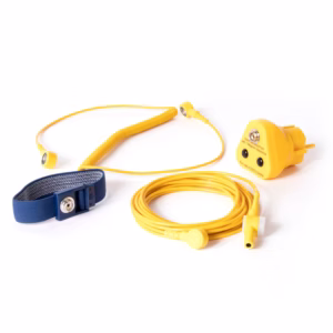 Kit de terre pour banc ESD avec bracelet antistatique et câbles