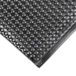 Tapis ergonomique à bulles noir Orthomat Premium Bubble pour poste de travail industriel NEBULASOL