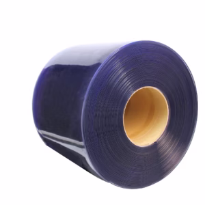 Rideau à lanières en PVC transparent
