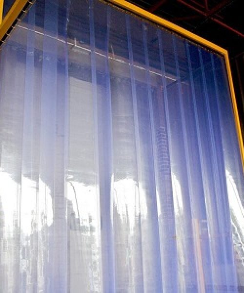Kit rideau à lanières PVC frigo pour isolation de chambre froide et zone frigorifique