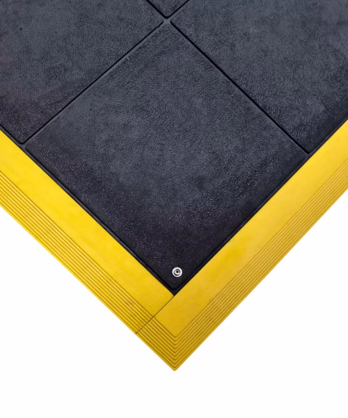 Dalle ESD anti-fatigue modulaire noire Fatigue-Step Solid pour atelier de soudure